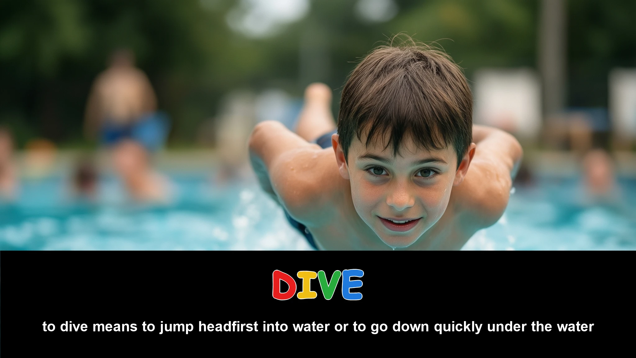 English Illustration for dive